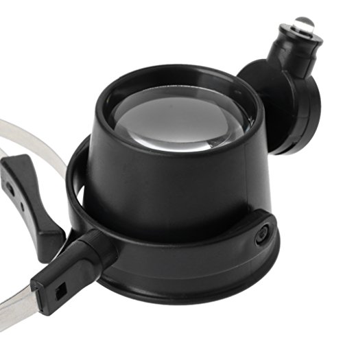 Landum Watch Repair Tools, Practical 10X Hands Free Eye Loupe Jewelry Watch Repair Magnifier Headband #TOP6