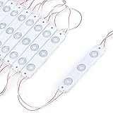  POPP® LED módulo DC12V para DIY, Iluminación LED Letras Firmar Cartelera luz, interior y exterior Impermeable 2835 SMD Pack 20,40,100 (PW 7000K Power:1.5w, Pack 100)