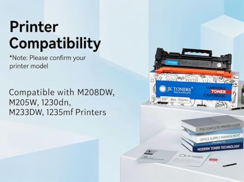 Image of Jk toners 137AX | W1370X with Chip Toner Cartridge Compatible with HP LaserJet 137A M208DW, M232DWC, M233DW, M233SDW | High Page Yield - 3000 (137X | W1370X)