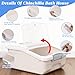 Large Chinchilla Sand Bath Container Kit Plastic Chinchilla Dust Bath Tub with Sand Cup and Sand Shovel Large Opening Clear Hamster Shower Room for Hedgehog Guinea Pig Squirrel Small Animals