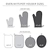KitchenAid Asteroid Oven Mitt Set, 7"x12.5", Blue Velvet, 2 Piece #5