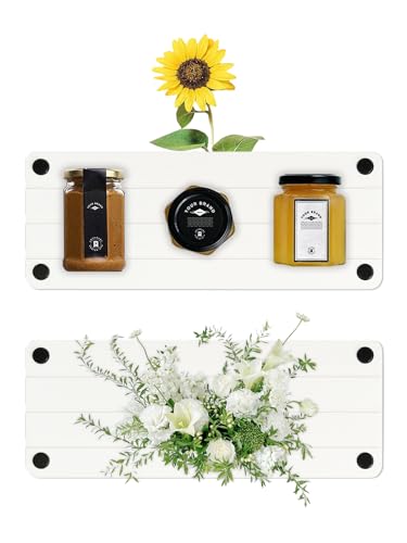 2 Pcs Water Absorbing Stone Sink Organizer for Bathroom Diatomaceous Earth Stone Drying Tray Instant Dry Sink Caddy Soap Dispenser Sponge Holder (White)