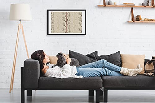 Affiche arbres avec cadre en bois moderne 60x40 Tulup - 2