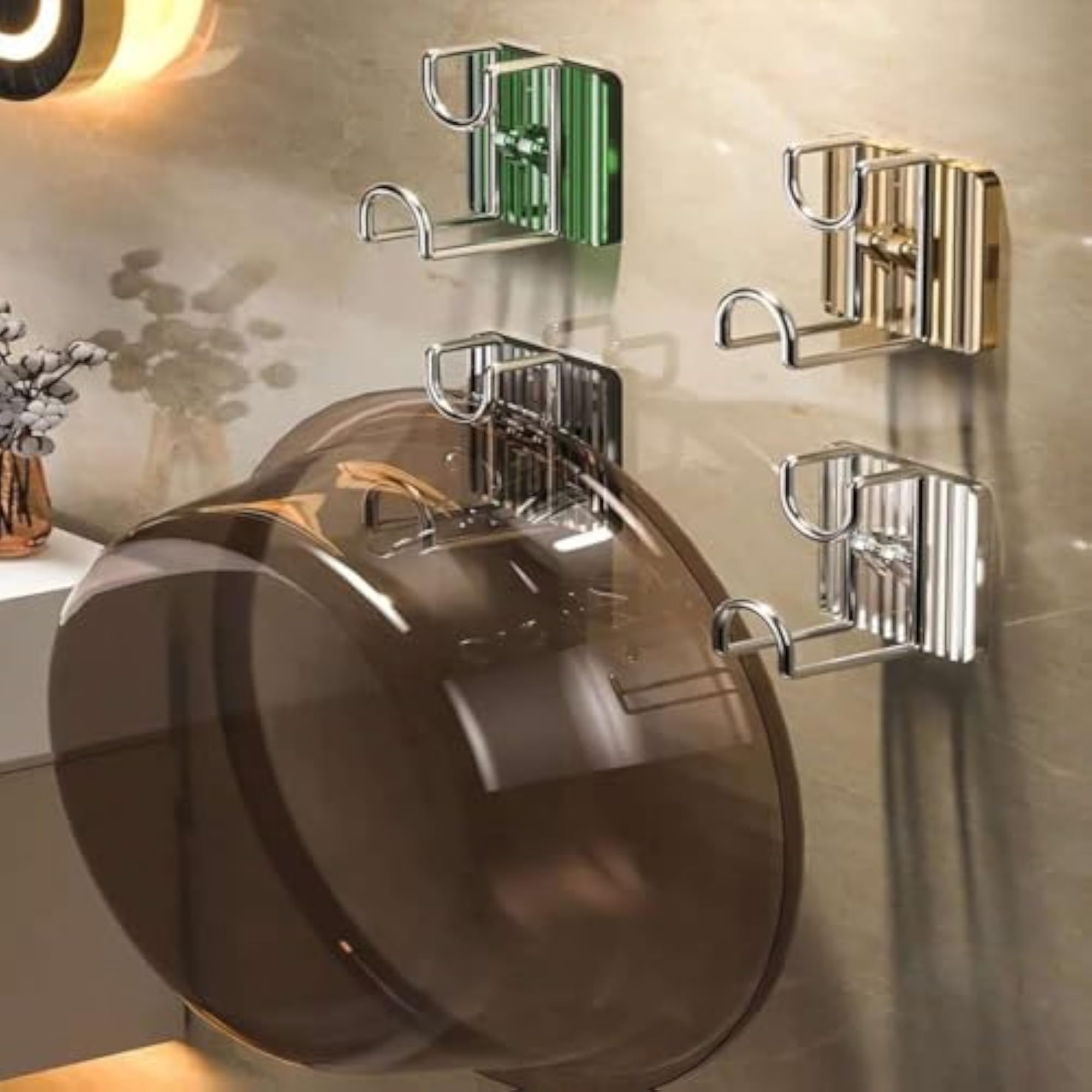 Self-Adhesive Wall Hooks for Towels & Clothes