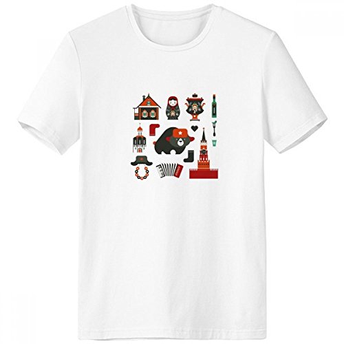 T-shirt Homme Ours Vodka Accordéon idéal pour vos terrasses d'été