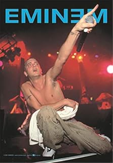 Heart Rock Original Eminem Live Flag, Fabric, Multi-Colour, 110 x 75 x 0.1 cm