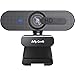 HD Webcam with Privacy Shutter, Jelly Comb 1080p Streaming Web Camera Autofocus, Computer Webcam with Microphone for Skype, Video Calling, Conferencing, Recording