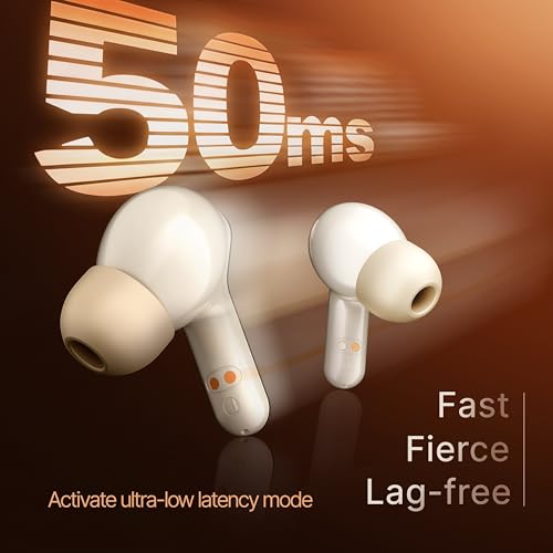 Image of Mivi DuoPods Roar (New Launch) 13mm AAC Audio Tech | AI-ENC | Dual Mic | 5.3 Bluetooth Ear Buds | 70Hrs Battery | Fast Charge | IPX4 | Low Latency | Gaming Earbuds