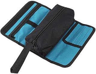 Electrician Storage Bag Foldable Tools Roll Holder Storage Bag for Professional Electrician Techincian Homeowner with Hand Strip Convenient Organizer