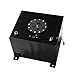 SUPERFASTRACING 10 Gallon Aluminum Fuel Cell Gas Tank with Level Sender Kit Black