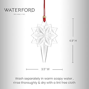 Waterford Annual Snow Star Ornament 2024 Waterford Annual Snow Star Ornament 2024