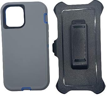 Case Compatible for Samsung Galaxy A51, Heavy Duty [with Kickstand] Tough 4 in 1 Rugged Shockproof Full Body Protective Cover for Galaxy A51 Grey Blue