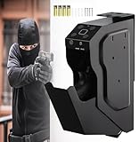 Wandpistolen-Waffenschrank, Pistolentresor Feuerfest Wasserdicht Mit Fingerabdruck Utilisant Une Technologie Avancée Reconnaissance D'empreintes Digitales Semi Avec Empreinte Digitale