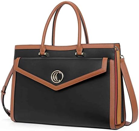 Leather Briefcase for Women 15.6 Inch Laptop