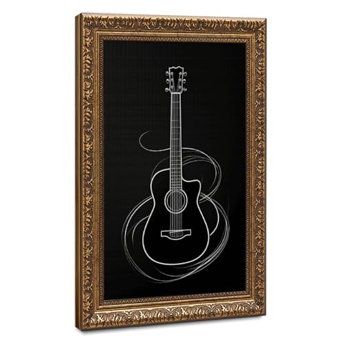 Décoration de chambre poster de musique guitare pour embellir un mur vide