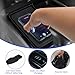 Auovo Wireless Charging Mat Compatible with 2025 2026 Toyota Camry Accessories Silicone Center Console Non-Slip Phone Charging Protective Mat Pad Interior Trim (Black Version 1)
