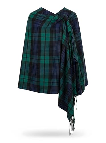 Achillea Oversized Cashmere Feel Scotland Scottish Tartan Plaid Scarf Shawl Wrap...
