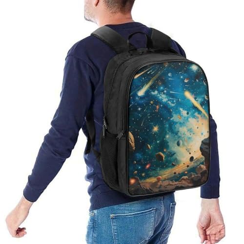 Mochilas escolares para niños con galaxia 3D y dibujo animado escolar 5