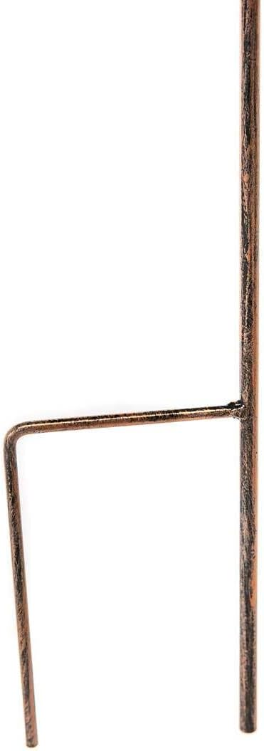 Wind & Weather Solar-Powered Hanging Flower Garden Stakes 11-Inch Long by 3.5-Inch Wide by 43-Inch High Flower Garden Stakes Soak up The Sun During The Day & Emit Iridescent Glow at Night (Pink)