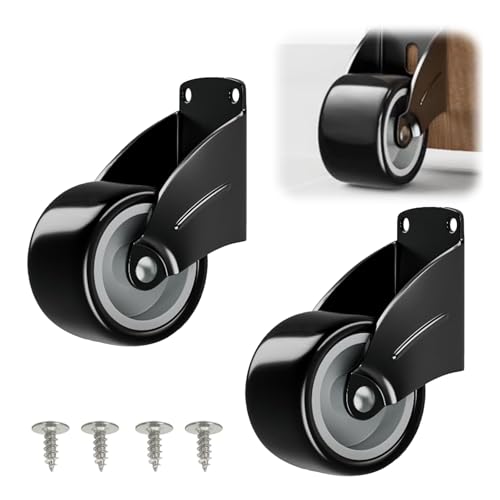 ARTGUTS 2 ruedas para puerta, rueda de apoyo antideslizante, ajustable, para cargas pesadas, puertas de jardín, ruedas giratorias para puertas pesadas y muebles