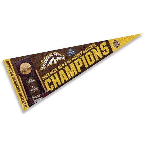 Fanion Western Michigan Frozen Four 2025 en feutre premium WinCraft