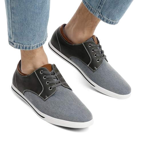 Bruno Marc Men's Oxfords Sneakers Casual Dress Shoes,Size 11,Grey,RIVERA-01