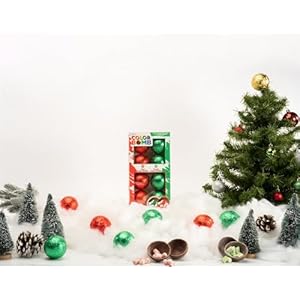 Frankford Color Changing Hot Chocolate Bombs, 8 Count Gift Set, Red and Green Belgian Chocolate Bombs with Marshmallows, Easter Basket Stuffers Frankford Color Changing Hot Chocolate Bombs 8 Count Gift Set Red and Green Belgian Chocolate Bombs with Marshmallows Easter Basket Stuffers