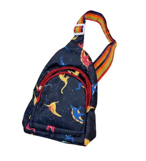 Dinosaur Chest Bag for Boys and Girls - Polyester Crossbody Sling Purse with Cute Dinosaur Theme and Adjustable Strap for Travel, Outdoor Outings, and Daily Use | Blue-image-33