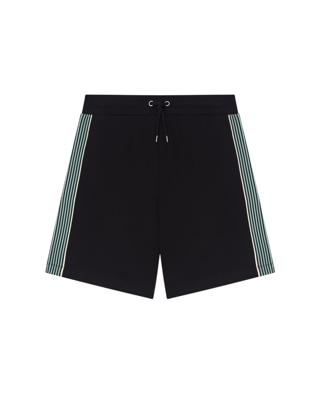 Ea7 Black Logo Series Cotton-Blend Bermuda Shorts