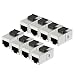 New Lon0167 CAT 5E Featured RJ45 keyston-e Jacks reliable efficacy Inline Couplers Female to Female Shielded - 8PACK Silver(id:460 93 ca 0b4)