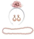 Conjunto Diadema Flor, Pendientes Y Collar para NIÑA (Maquillaje)