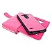 G4 Case, LG G4 Case, Cellularvilla LG G4 Wallet Bag Case, Premium Pu Leather Flip [7 Card Slots] Pocket Case, [Zipper Wallet] with Hard Soft [Magnetic Detachable] Back Cover for LG G4 (Pink)