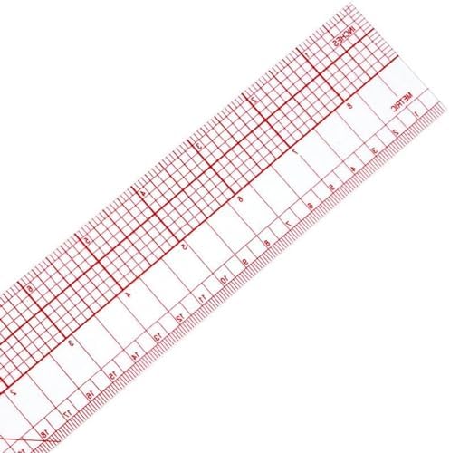 BNF Grading Ruler Metric and inch Graph Ruler 18 inch Tailor Ruler for ...