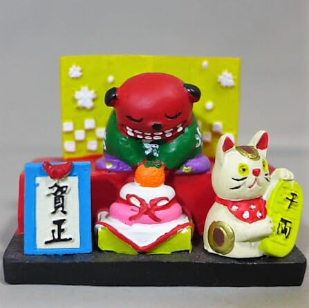 獅子舞の置物 お正月飾り 屏風つき 獅子舞 置物」の人気商品一覧