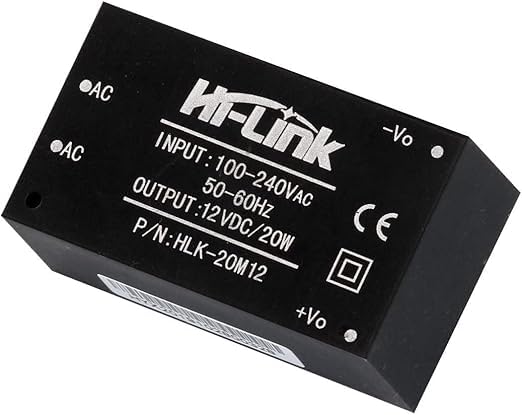 QBM AC-DC Power Supply Module HLK-20M12, 100-240VAC to 12VDC 20W Converter, Surface Mount, Battery Powered, RoHS Compliant, with Transmitter and Receiver Modules-image-20