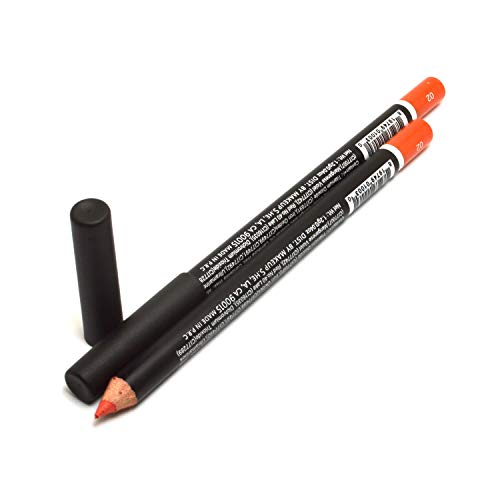 She Makeup 2pcs x WP02 ORANGE WaterProof Eye & Lip Liner Pencil Eyeliner Lipliner 0.04 oz / 1.2g + Zipper Bag