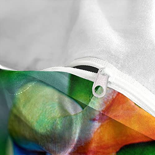 Housse de couette grenouille 3D drap de lit microfibre doux double taille 200x200 - 8
