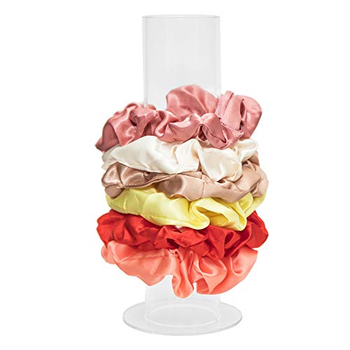 SUBANG Scrunchies Holder Stand Acrylic Jewelry Organizer Holder Jewelry Bracelet Display Stand for Women Girls - Thumbnail 3