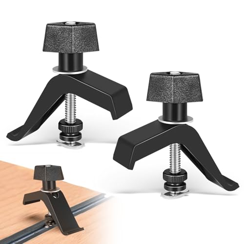Image of Track Clamps Compatible with Kreg KMA7520 - Replacement Clamping Kit for Clamp Trak, Accu-Cut, and Universal Trak Systems - 2-Pack