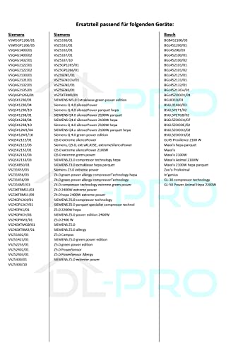 DL-pro Staubsaugerschlauch für Bosch Siemens 572612 00572612 Schlauch mit Geräteanschlussstück für Staubsauger