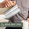 WALDWERK French Press (34 oz) - Non-Toxic Stainless Steel Double Wall French Press Coffee Maker - Plastic Free Coffee Press with Oak Wood Handle - Insulated Stainless Steel Coffee Maker - No Plastic
