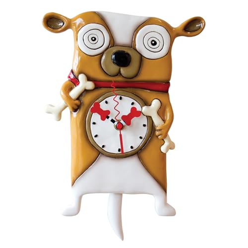 Reloj de pared péndulo Allen Designs Roofus 12 pulg miniatura 1
