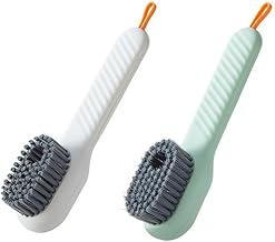 Vagmi 2Pcs Multifunctional Liquid Shoe Cleaning Brush with Soap Dispenser, Shoe Laundry Brush Scrub Brushes for Cleaning, Soft Bristle Cleaning Brushes for Household Use Bathroom Kitchen (Multicolor)