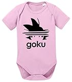 Adi Goku Dragon Son Baby Ball Strampler Bio Baumwolle Body Jungen & Mädchen 0-12 Monate, Größe:62/2-3 Monate, Farbe:Rosa