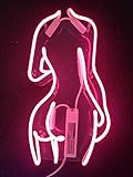 Naked Lady Real Glass Neon Signs, Neon Light Sign Neon Lamp, Wall Sign Art Decorative Signs Lights, Neon Words for Home Bedroom Room Decor Bar Beer Office for Party Holiday Wedding Decoration Sign