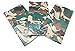 Oojami Pack of 4 Camouflage Plastic Tablecover Camo Tablecloth - 54