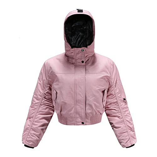 Veste en coton plissée pour femme le blouson court à capuche idéal des sorties citadines