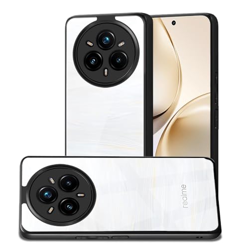 Image of AESTMO Realme 14 Pro Plus 5G Back Cover | 360 Protection | Crystal Clear Hard Back Transparent | Bumper Case for Realme 14 Pro Plus 5G (PC+TPU, Black Bumper)