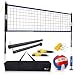 GSE Games & Sports Expert Portable Volleyball Set. Including Volleyball Net System and Volleyball with Pump (Recreational)