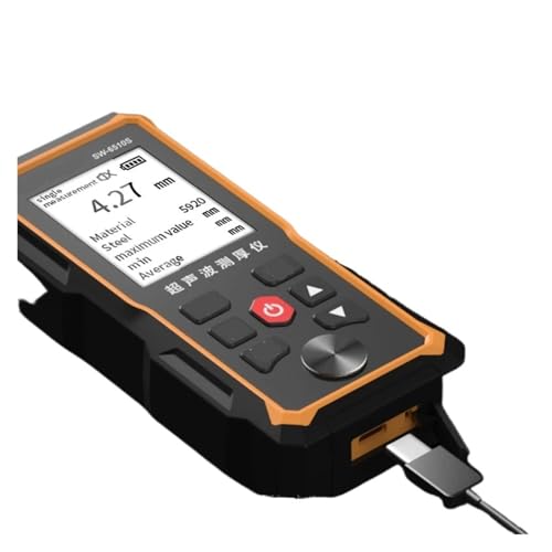 Medidor de espesor Paint Thickness Gauge SW-6510S para plástico, vidrio, cerámica, metal, acero inoxidable y tubería